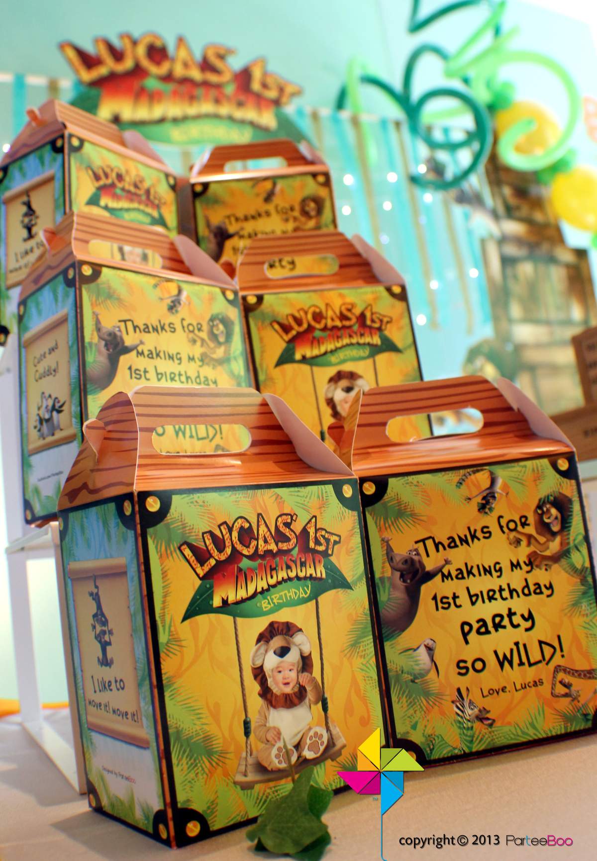 Madagascar Birthday Favors