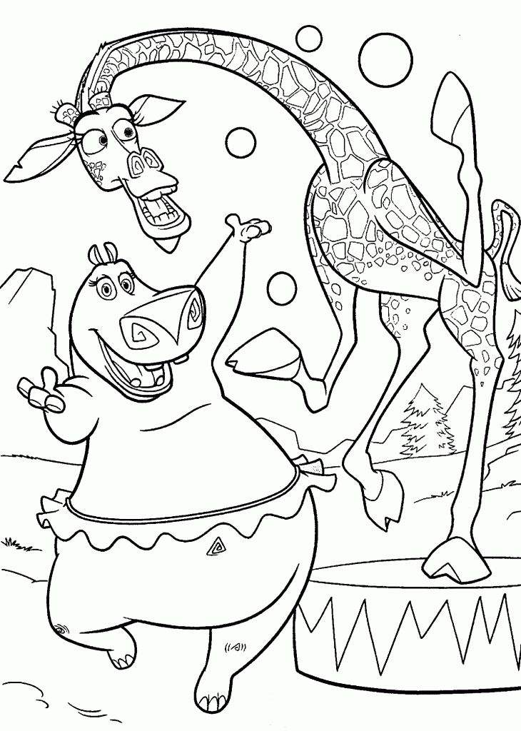 Madagascar Coloring Page
