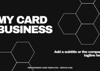 FREE Editable Minimalist Black and White Business Card