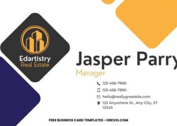 FREE Editable Modern Geometric Business Card Template