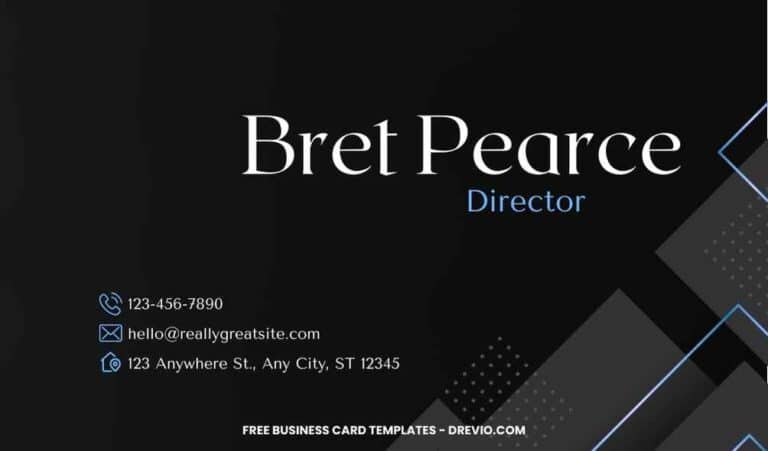 FREE Editable Modern Striped Business Card