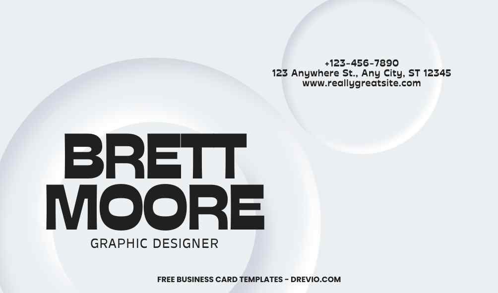 FREE Editable Modern White Business Card