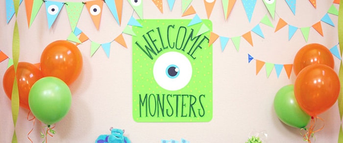 Monster Inc Birthday Balloons