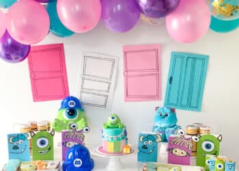Monster Inc Birthday Dessert Table