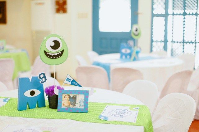 Monster Inc Birthday Table Setting