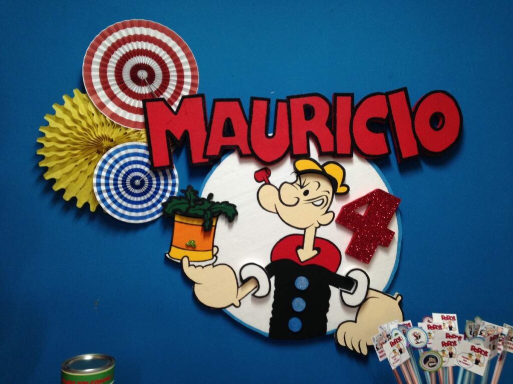 Popeye Birthday DIY Decor