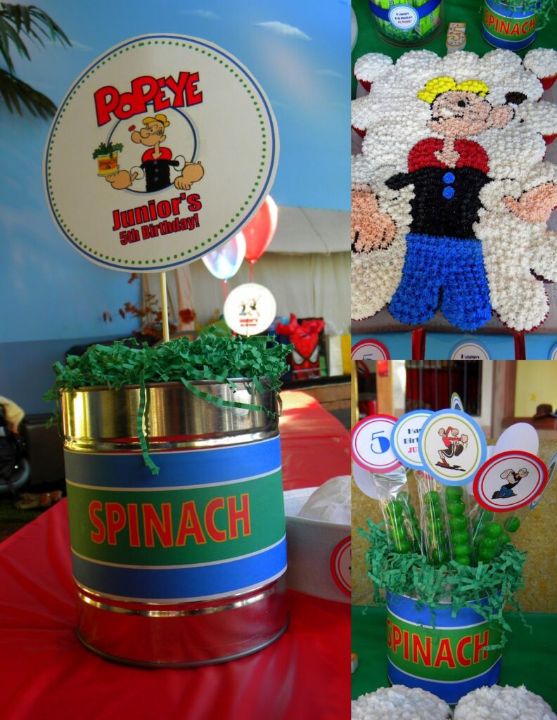 Popeye Birthday Favors