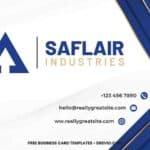 7 Professional Blue Business Card Template