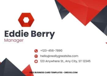 FREE Editable Professional Corporate Business Card