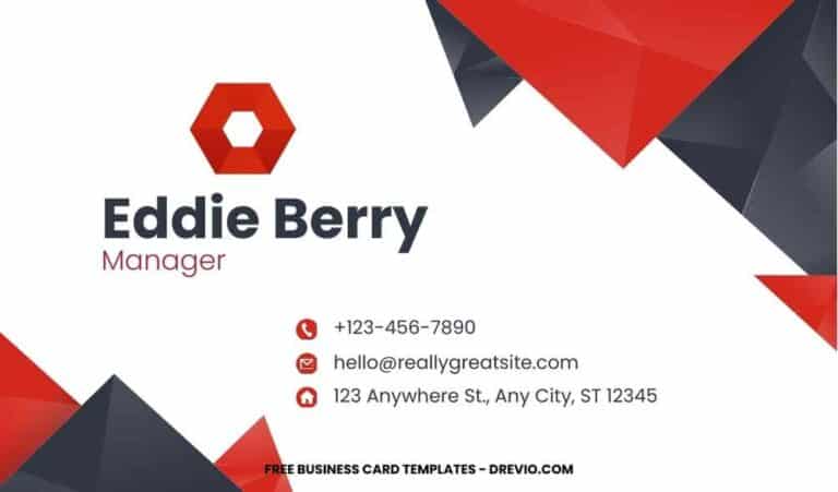 FREE Editable Professional Corporate Business Card