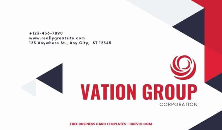 FREE Editable Red Business Card Design Template