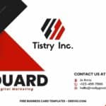 9 Red Triangle Corporate Business Card