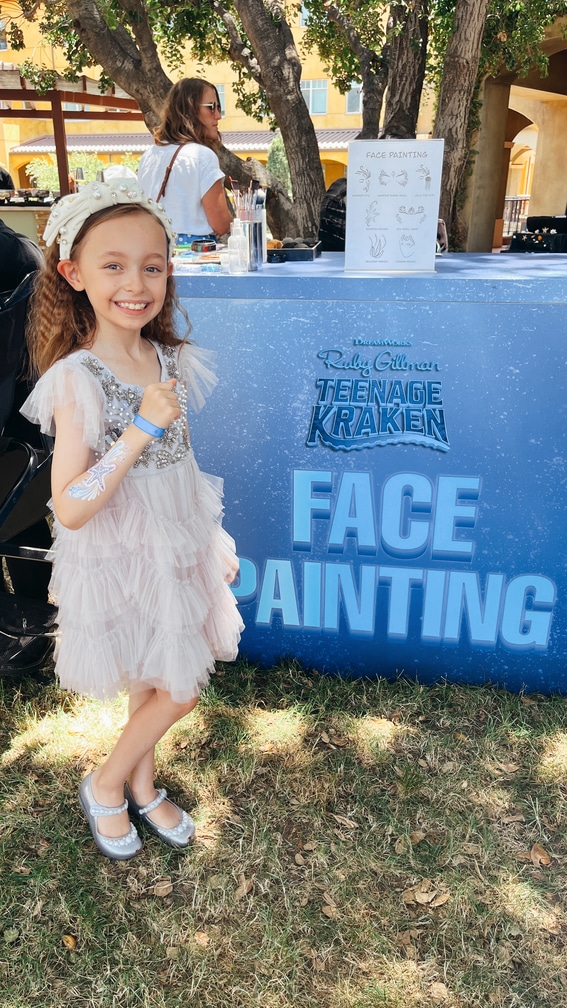 Ruby Gillman Teenage Kraken Birthday Face Painting