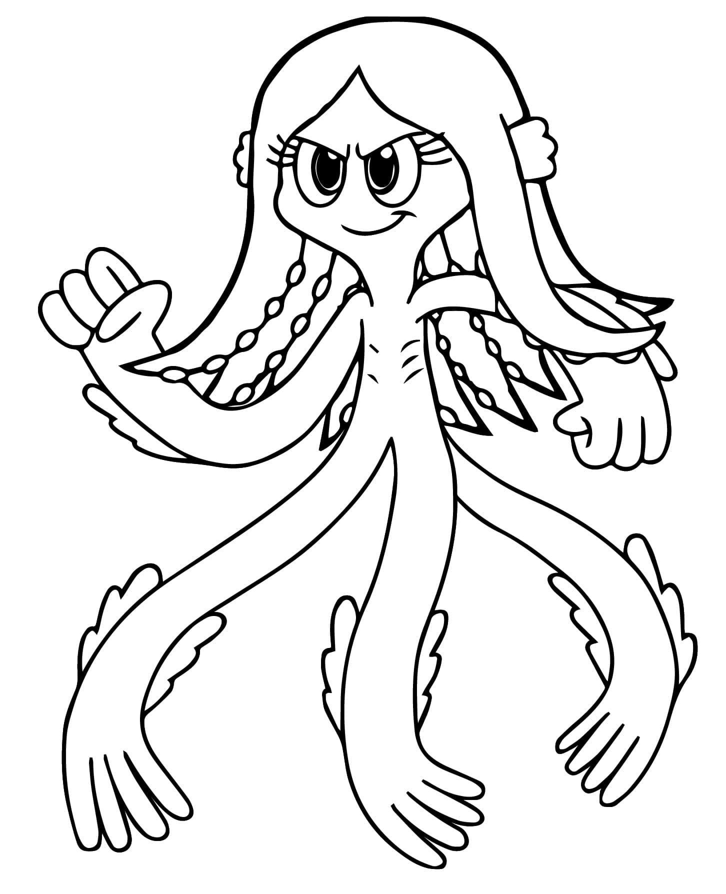 Ruby Gillman Teenage Kraken Coloring Page