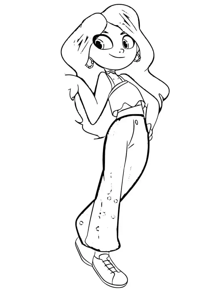 Ruby Gillman Teenage Kraken Coloring Page