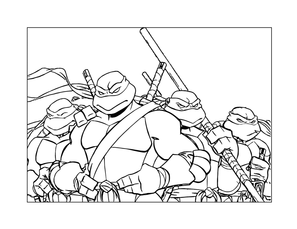 TNMT Coloring Page