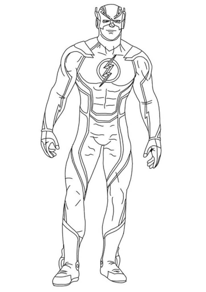 The Flash Coloring Page