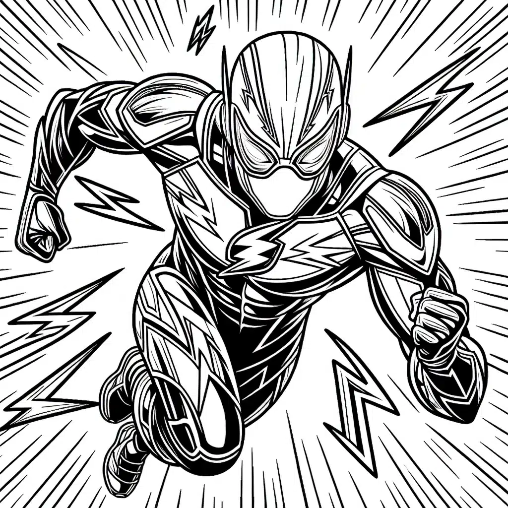The Flash Coloring Page