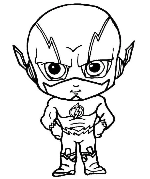 The Flash Coloring Page