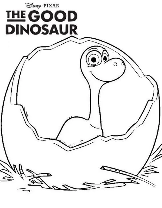 The Good Dinosaur Coloring Page