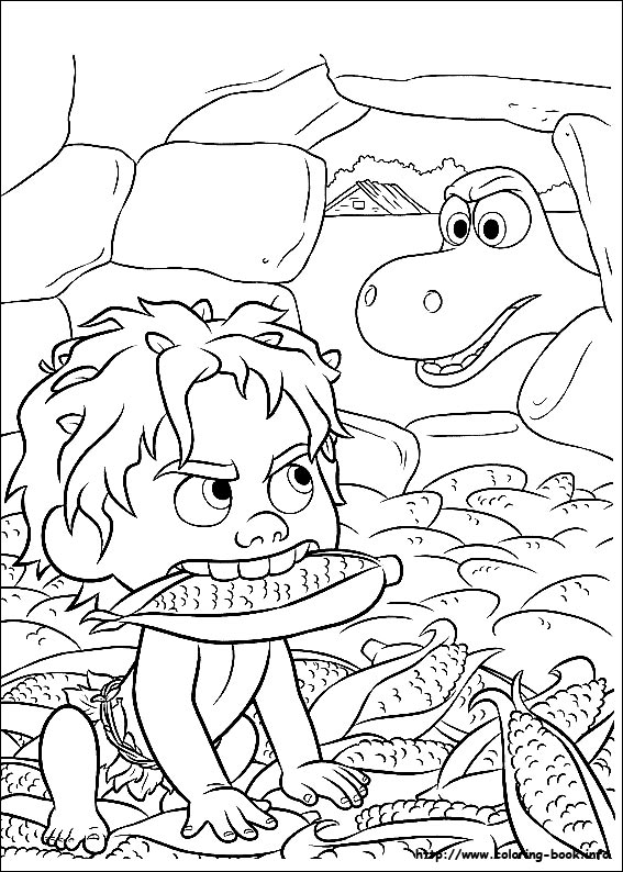 The Good Dinosaur Coloring Page