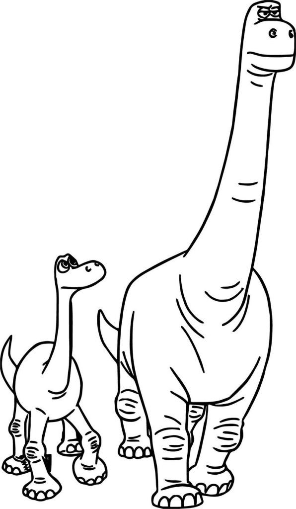 The Good Dinosaur Coloring Page
