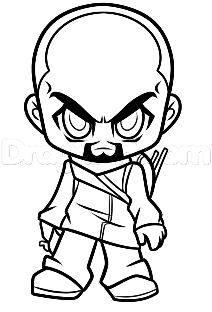 The Walking Dead Coloring Page 