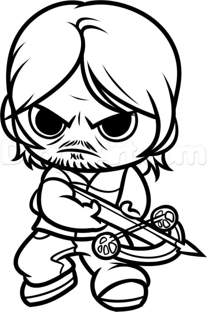 The Walking Dead Coloring Page 