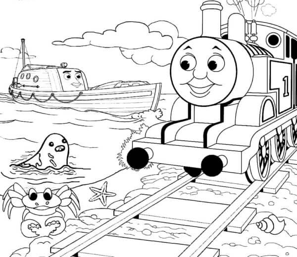 Thomas and Friends Coloring Page 