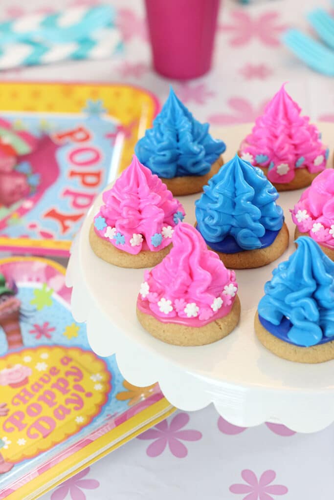 Trolls Birthday Cookies