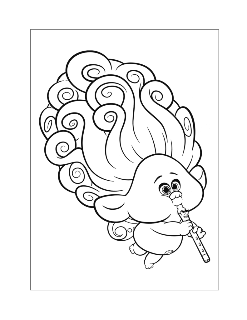 Trolls Coloring Page