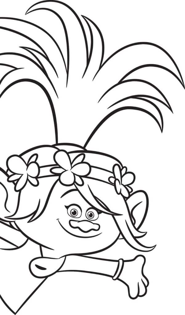 Trolls Coloring Page