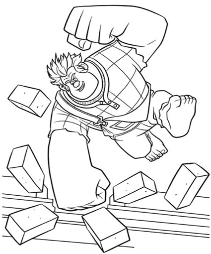 Wreck it Ralph Coloring Page 