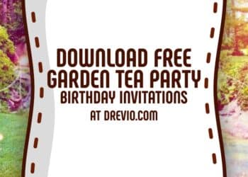 FREE Garden Tea Party Birthday Invitation