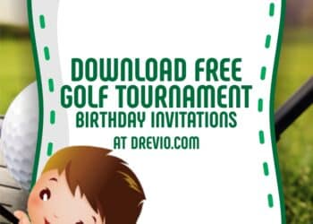 FREE Editable Golf Birthday Invitation