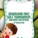 FREE Editable Golf Birthday Invitation