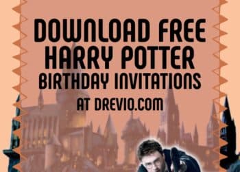 FREE Editable Harry Potter Birthday Invitation