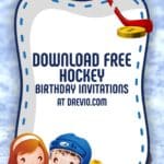 Hockey-Themed Birthday Bash + FREE Invitations!
