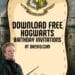 FREE Editable Hogwarts Birthday Invitation