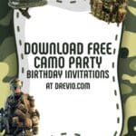 8+ Camo Birthday Invitation Templates