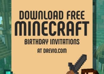FREE Editable Minecraft Birthday Invitation