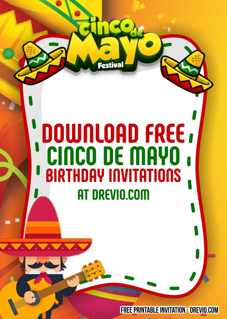 Cinco de Mayo Themed Invitations