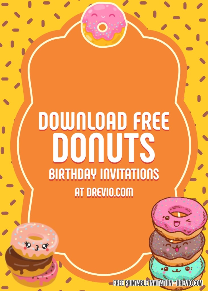 Donut Birthday Invitation