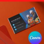 10+ Elegant Black & Blue Canva Business Card Templates