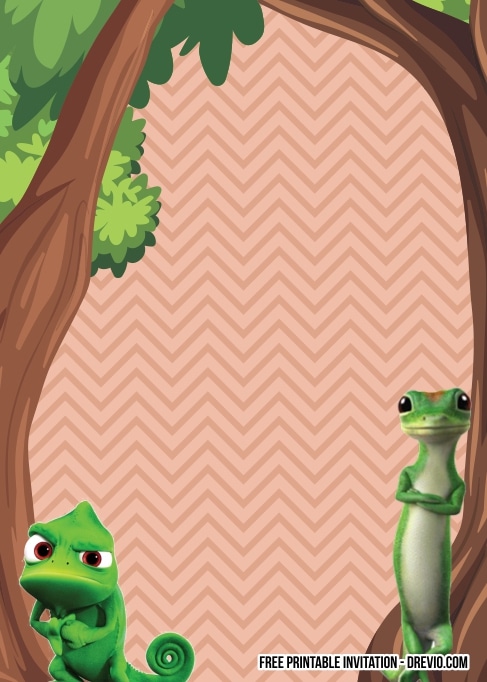 FREE Editable Reptile Birthday Invitations
