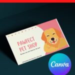 10+ Colorful Pastel Pet Shop Canva Business Card Templates