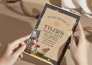 (Easily Edit PDF Invitation) Little Pirate Birthday Invitation