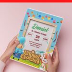 (Free Editable PDF) Festive Animal Crossing Birthday Invitation Templates