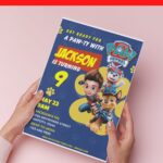 (Easily Edit PDF Invitation) PAW-TY With PAW Patrol Birthday Invitation