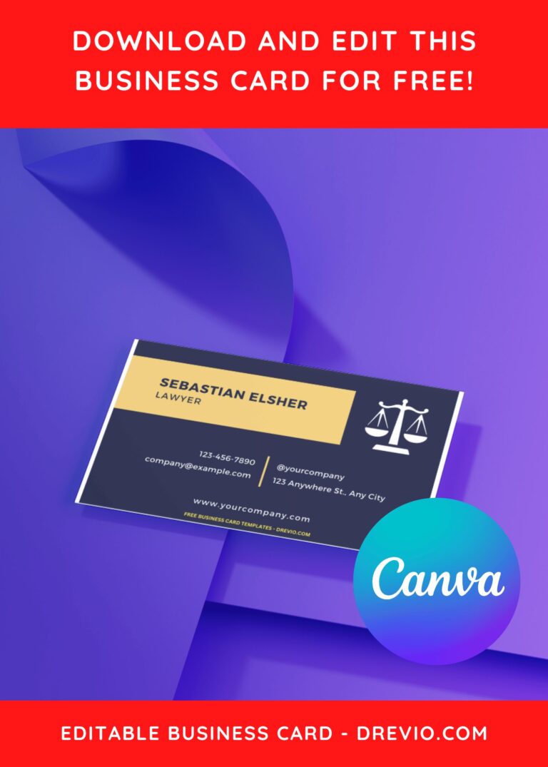 10+ Sleek Law Firm Canva Business Card Templates